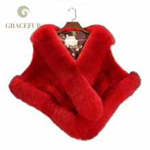 Luxury High Quality mink fur fashion shawl